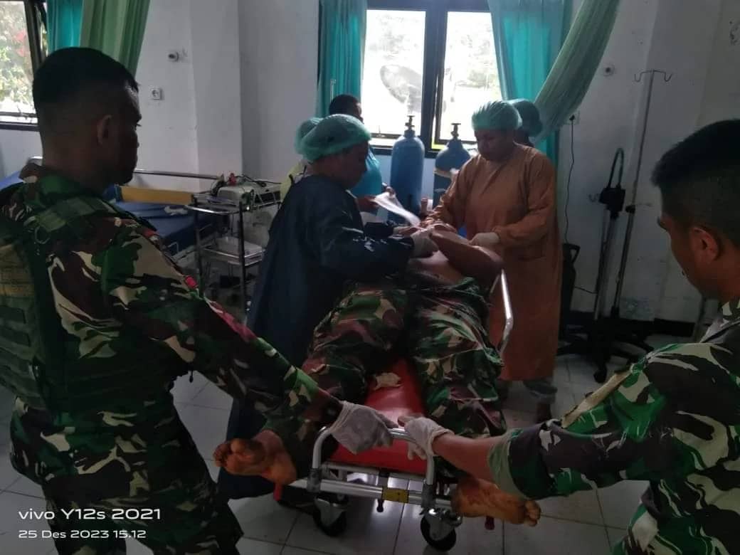 Ilustrasi berita Papua: Kopda Hendrianto Gugur Ditembak OPM Tepat di Hari Natal, Satu Prajurit Terluka, Sebby : Tidak Ada Damai Natal di Papua
