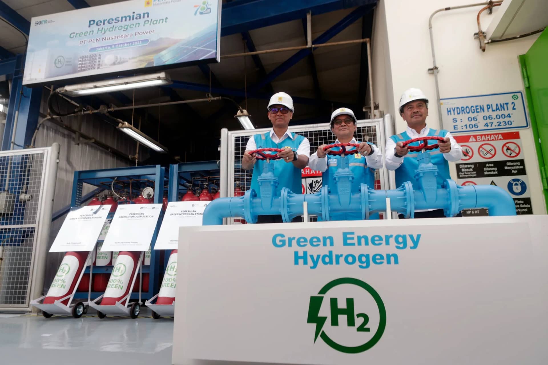 Ilustrasi berita Nasional: Resmikan Plant Pertama di Indonesia, Kementerian ESDM: "PLN Miliki Cara Paling Cepat Hasilkan Green Hydrogen"