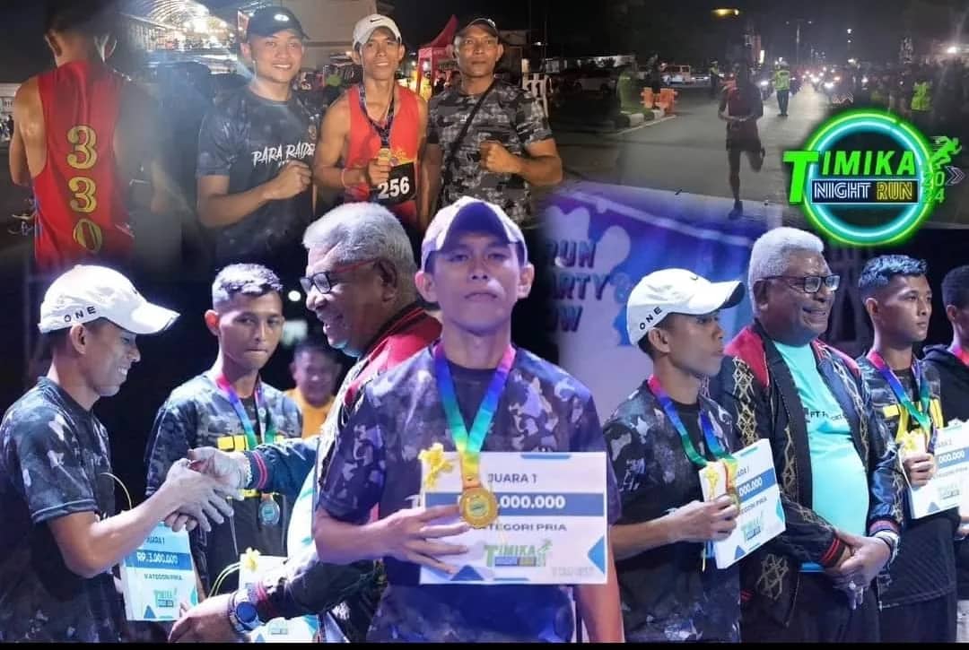 Ilustrasi berita Mimika: Sabet Juara Satu Timika Night Run 2024, Dansatgas Yonif 330 Tri Dharma Apresiasi Praka Nurdin Lahaya