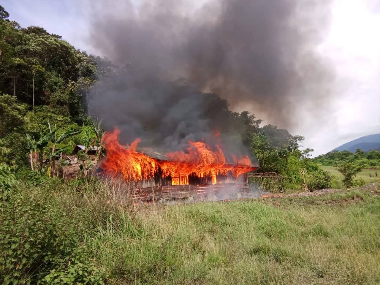 Ilustrasi berita Papua: Tidak Gelar Pemungutan Suara Pemilu, Massa Bakar Kantor Distrik Bayabiru