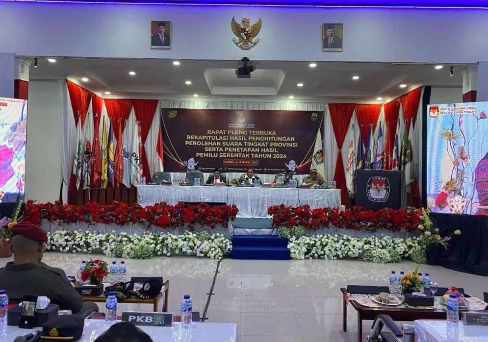 Ilustrasi berita Papua: Rekapitulasi Suara Tingkat Provinsi Dimulai, Penjabat Gubernur Ribka Haluk Ingatkan KPU agar Tepat Waktu