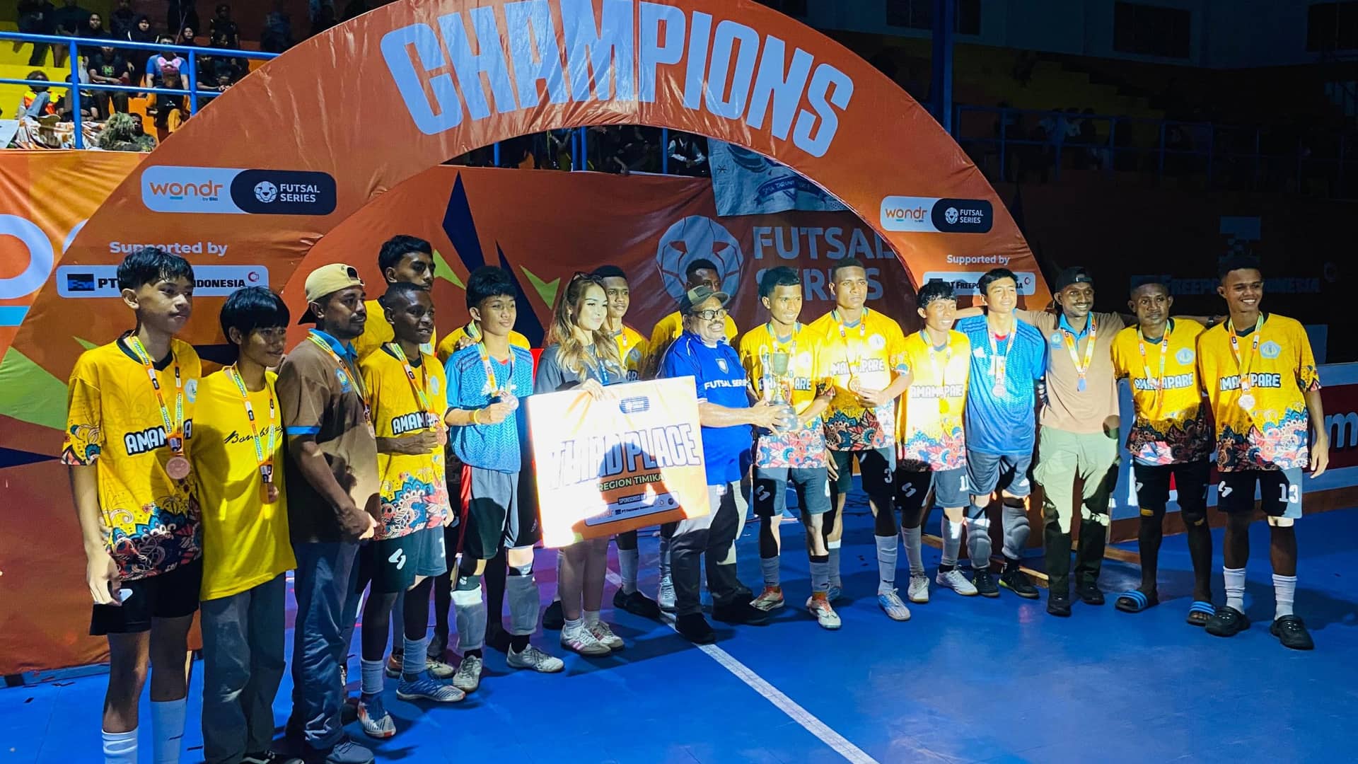 Ilustrasi berita Mimika: Galery Foto Turnamen Wondr Futsal Series Freeport Indonesia 2025