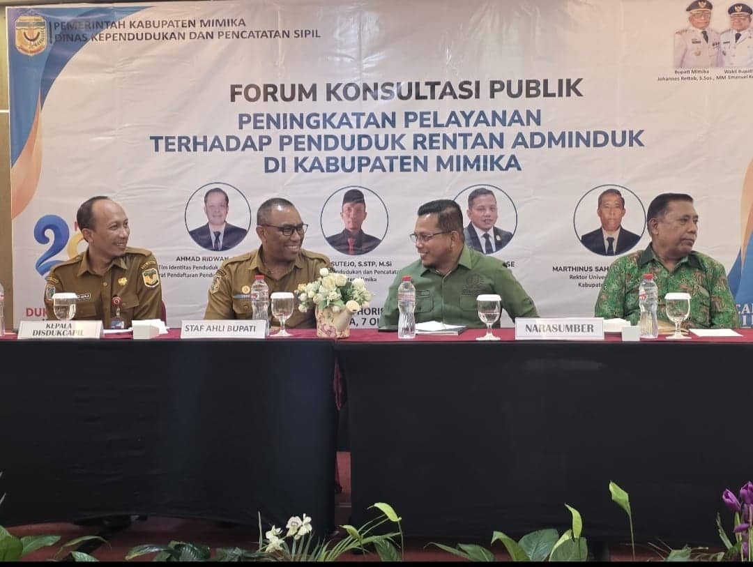 Ilustrasi berita Mimika: Disdukcapil Mimika Perkuat Kerja Sama Lintas Sektor untuk Tingkatkan Pelayanan Adminduk Kelompok Rentan