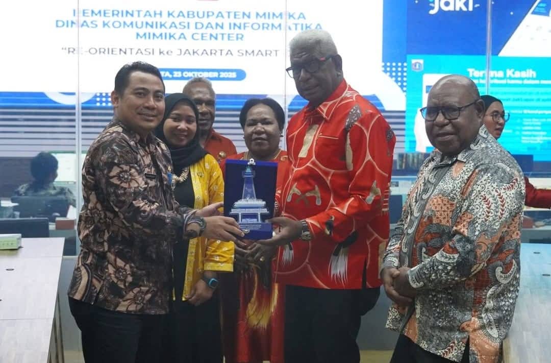 Ilustrasi berita Mimika: Bupati dan Wakil Bupati Mimika Studi Banding ke Jakarta Smart City, Dorong Pengembangan Mimika Smart City