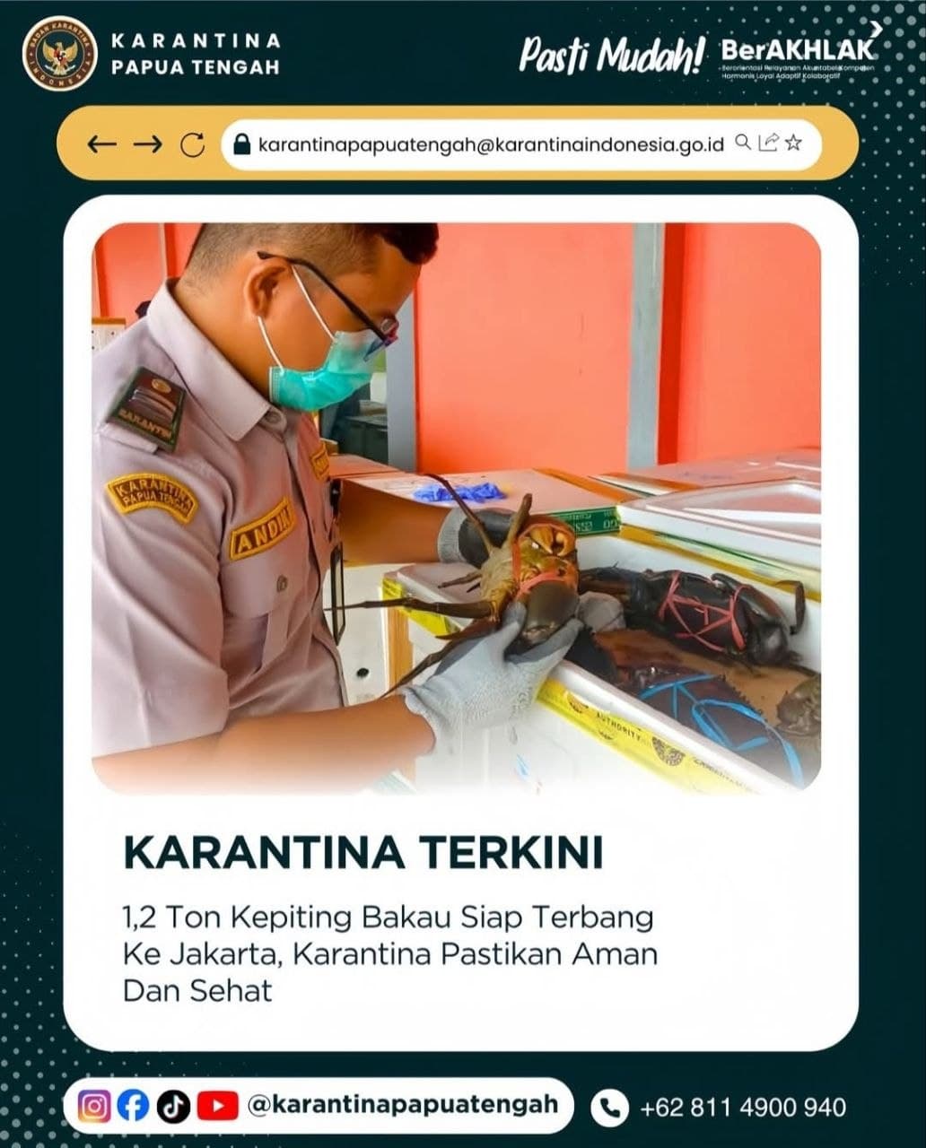 Ilustrasi berita MIMIKA: Tembus Pasar Internasional,14.847 Ekor Karaka Timika Diekspor ke Malaysia dan Singapura