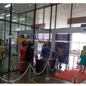 BPBD Pasang Alat Thermal Scanner di Pintu Masuk Bandara Timika