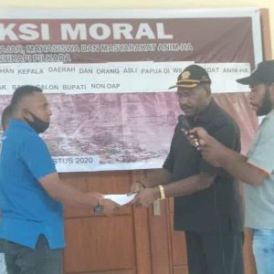 Mahasiswa Papua Selatan Tolak Calon Bupati-Wakil Bupati Non OAP