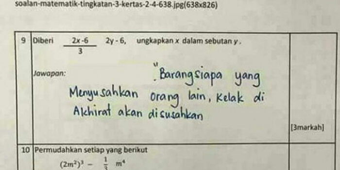 Ini Dia 11 Contoh Siswa yang Menulis Jawaban Ngawur Saat Ujian