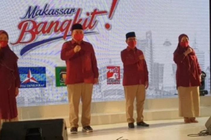 Pasangan Calon Wali Kota dan Wakil Wali Kota Makassar nomor urut 2 Munafri Arifuddin-Abd Rahman Bando