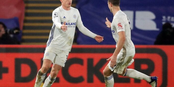 Leicester kembali butuh gol larut untuk petik poin dari markas Palace