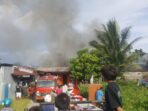 Breaking News : Kebakaran Hebat di Jalan Seroja Timika, Sejumlah Rumah Hangus Terbakar