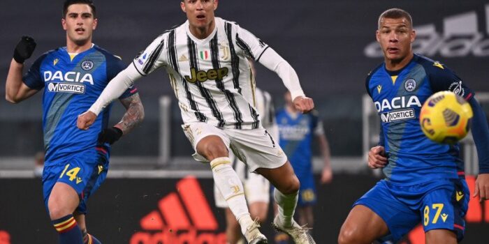 Dwigol Ronaldo bantu Juve menang 4-1 atas Udinese