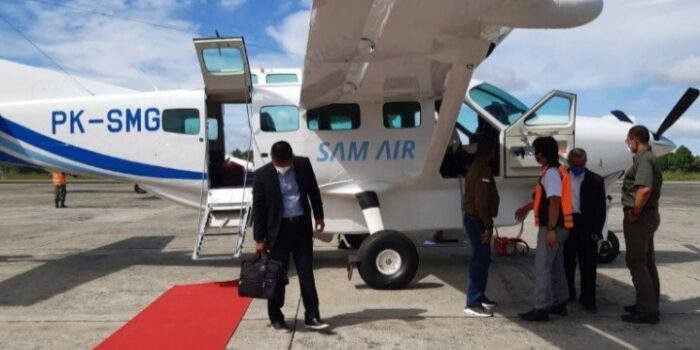 Rawan !!! Buntut Pesawat Dibakar, SAM AIR Hentikan Penerbangan ke Sejumlah Daerah ini di Papua