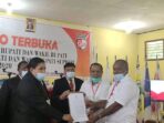 Mantan Sekretaris Dewan DPRD Mimika Ditetapkan Jadi Bupati Supiori