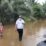 Wakil Bupati Keerom Piter Gusbager meninjau lokasi banjir