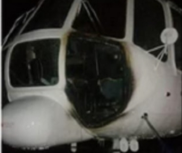 Helikopter PT Ersa Air yang dibakar KKB