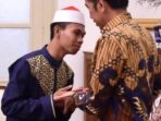 Syamsuri Firdaus saat bertemu Jokowi di Istana Negara.