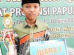 Mengenal Sosok Hendra, Anak Petani Sayur yang Tampil Sebagai Tilawah Terbaik Papua Ditengah Keterbatasan