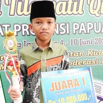 Hendra Juara 1 STQ Tingkat Papua