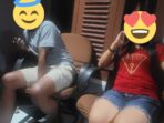 Ini Foto Pertamakali Oknum Staf KPU Mimika Ditangkap Brimob Sungguhan, Duduk Bersama Ibu Guru Cantik