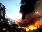 Kebakaran di Jalan Baru Abepura, Ruko dan Lapak Ludes Dilalap Api
