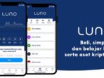 Aplikasi Luno, platform perdagangan kripto.