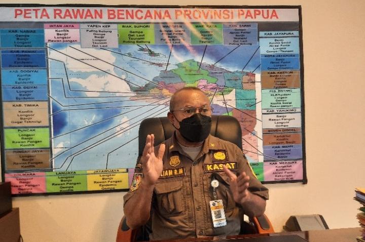 Kepala BPBD Provinsi Papua Welliam R. Manderi