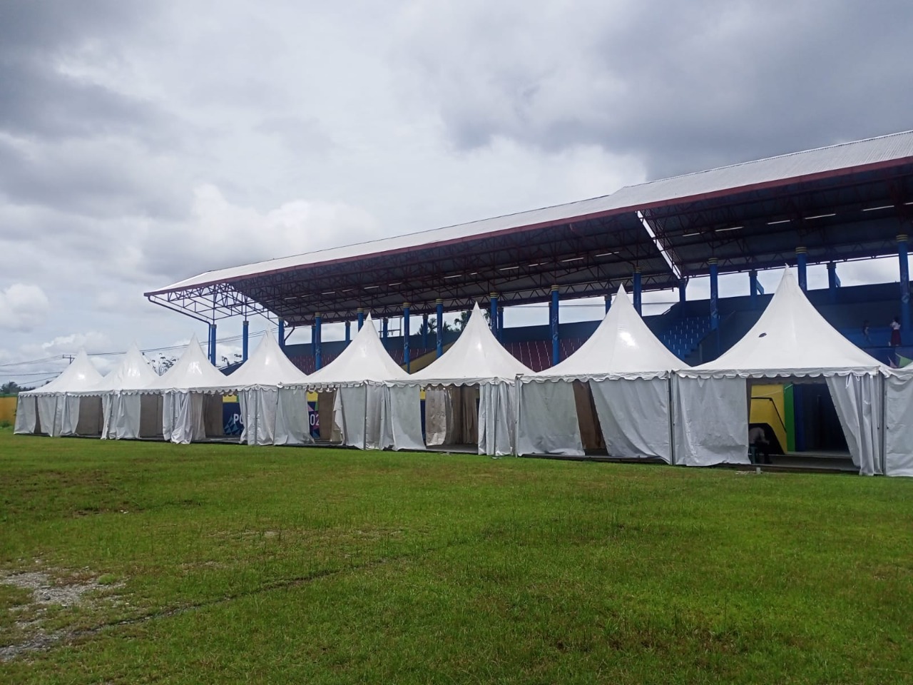 .Venue Aeromodeling di Stadion Wania Imipi, Timika, Kabupaten Mimika. FOTO: ELISABET HEATUBUN/humasPPM