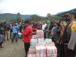 Bantuan dari Pemda dan DPRD Puncak Jaya Rp 12 miliar.