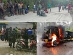 Pengendara Tewas, Djayanti Dipalang, Puluhan Truk Terjebak di Jalan Trans Nabire, Satu Unit Dibakar Warga