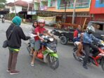 Sukseskan PON XX Papua, GPII dan 3 OKP Cipayung Bagikan Brosur dan Pamflet