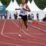 Atlet DKI Jakarta, Odekta Elvina Naibaho berhasil finis terdepan dan menyabet medali emas pada nomor 5000 meter putri dengan catatan waktu 16:57.58 pada ajang PON XX di arena atletik Mimika Sport Complex, Selasa (5-10-2021). Humas PPM/Fernando Rahawarin
