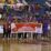 Tim Basket Sulut saat merayakan kemenangan. Foto: Humas PPM/ Joseph Situmorang