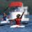 Pedayung Papua Stevani Maysche Ibo meluapkan kegembiraannya usai finish pertama dalam final canoeing WK1 500 PON Papua di Teluk Youtefa, Papua, Rabu (29/9/2021)