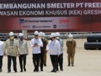 Milik PT Freeport, Presiden Jokowi Groundbreaking Pembangunan Smelter Single Line Terbesar di Dunia