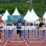 KETERANGAN FOTO : Emilia Nova persembahkan medali emas di nomor 100 meter lari gawang untuk DKI Jakarta pada Pekan Olahraga Nasional (PON) XX Papua di arena atletik Mimika Sport Complex, Selasa (5/10/2021). Humas PPM/Fernando Rahawarin