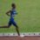 Pelari Jawa Barat Agus Prayogo berlari paling depan dalam babak final nomor lari 5.000 meter putra cabang atletik PON Papua di Stadion Atletik Mimika Sport Center, Kabupaten Mimika, Papua, Selasa (5/10/2021)