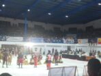 Suasana perlombaan paduan suara etnik di GOR Futsal, Kamis malam.5b5e9204 3142 47de 99cd 0890e9e6f752