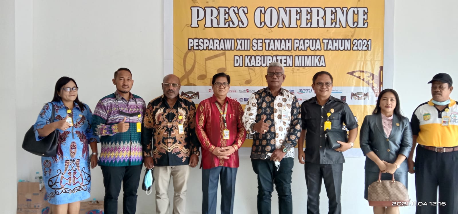 Ketum Pesparawi XIII se-Tanah Papua saat menerima kunjungan Pansus Pesparawi DPRD Mimika.