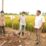 Kepala Biro Humas dan Informasi Publik Kementerian Pertanian Kuntoro Boga Andri (kanan) saat mengunjungi lahan budidaya padi untuk sumber benih di Kampung Koya Barat, Distrik Muara Tani, Kota Jayapura, Jumat (12/112021).