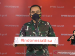 Tangkapan layar dari Kapuspen TNI Prantara Santosa dalam konferensi pers harian PPKM Darurat, dipantau dari Jakarta, Senin (12/7/2021)
