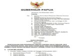 Surat Edaran Gubernur Papua terkait pemberlakuan PPKM untuk Natal 2021 dan Tahun Baru 2022.