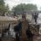 Jembatan beton untuk penambat perahu masyarakat juga ikut hancur akibat terjangan banjir rob disertai ombak setinggi tiga hingga empat meter di Distrik Amar, Kabupaten Mimika.