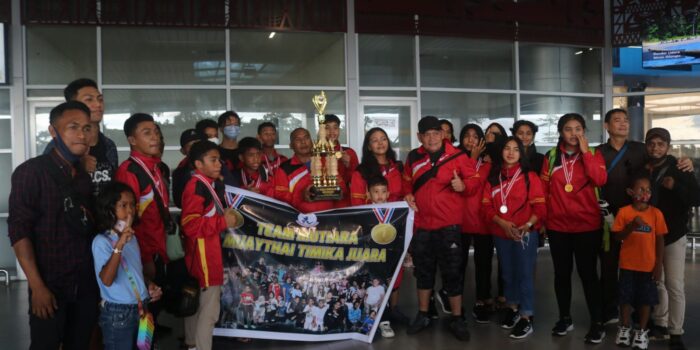 Atlet Mimika Raih Juara Umum Kejurnas Muay Thai Tingkat Pelajar dan Mahasiswa di Makassar