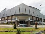 - Stadion tertutup di kawasan Mimika Sport Complex yang dibangun oleh PT Freeport Indonesia untuk arena pertandingan basket pada PON XX Papua, 2-15 Oktober 2021.