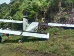 Breakingnews: Pesawat Pilatus yang Ditumpangi Empat Orang Alami Kecelakaan di Paniai