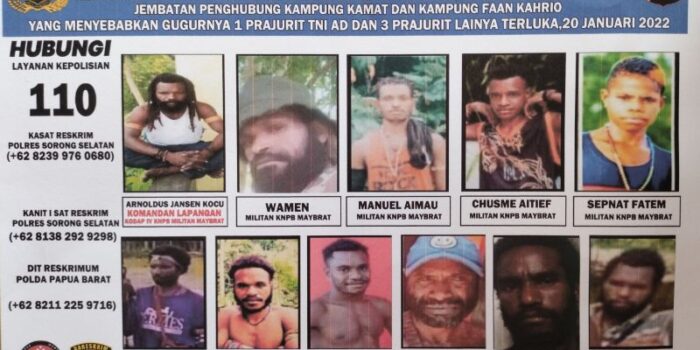 Polda Papua Barat Tetapkan 11 DPO Militan KNPB Maybrat