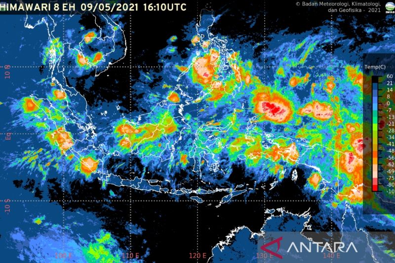 Tangkapan layar peta analisis dinamika atmosfer laut yang dilaporkan BMKG