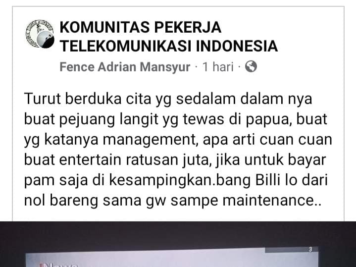 Group FB Pekerja Telekomunikasi Indonesia
