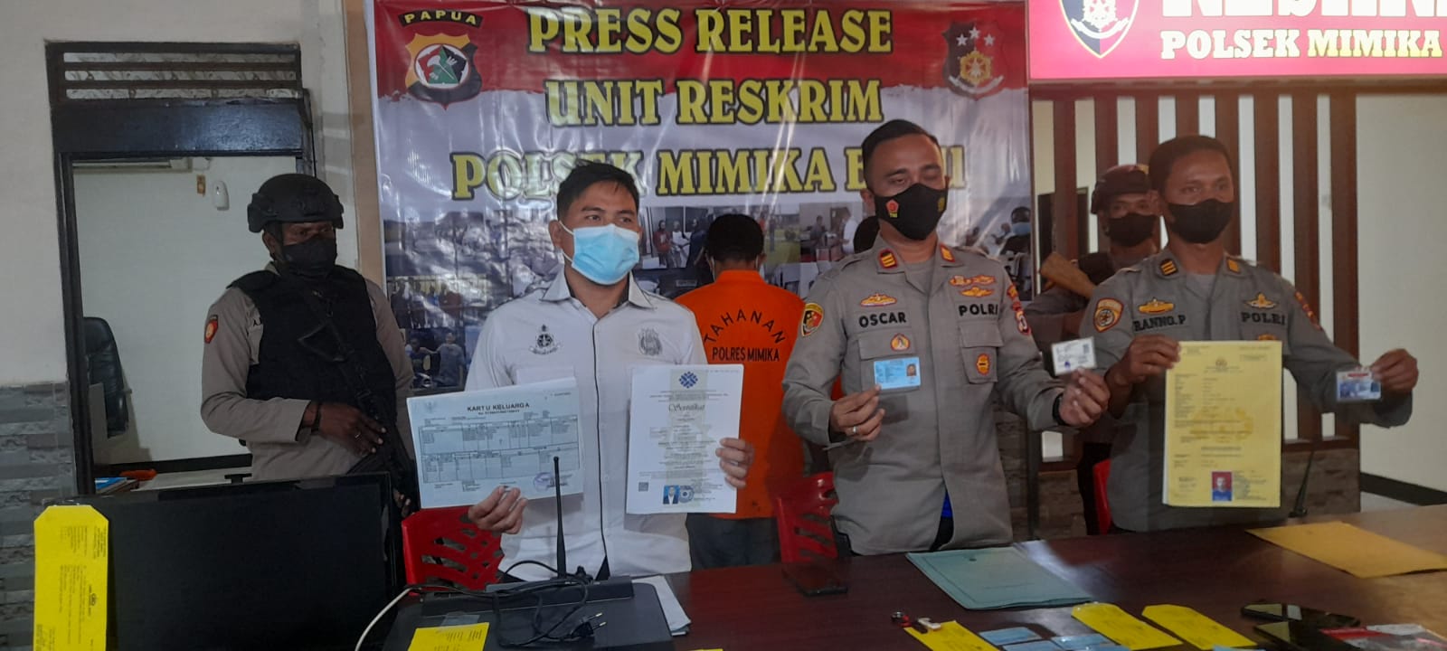 Press rilis penetapan tersangka ARL.